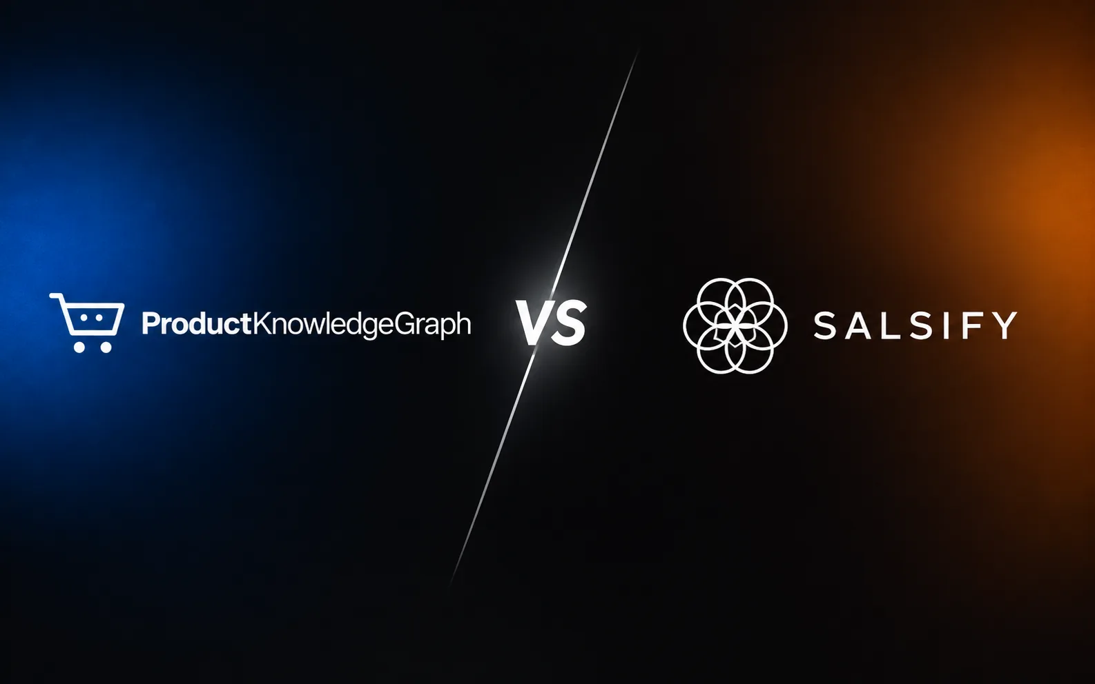 Compare ProductKnowledgeGraph and Salsify for enterprise AI commerce, including product identity, PXM, verification, evidence, syndication, MCP and agentic commerce.